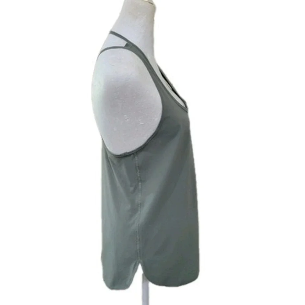 Athleisure Tank Top Racerback Summer Green Size 6 Breathable UPF‎ Gym Yoga